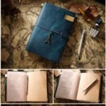 Caderno Diário de Viagem Capa em Couro A5 - Linora