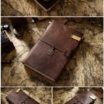 Caderno Diário de Viagem Capa em Couro A5 - Linora