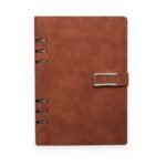 Caderno Argolado Capa em Couro A5 - Linora