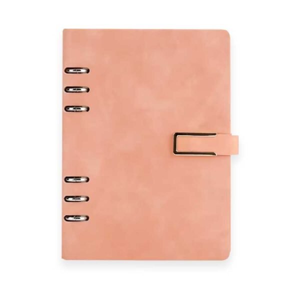 Caderno Argolado Capa em Couro A5 - Linora