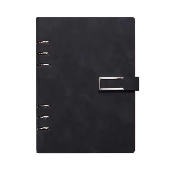 Caderno Argolado Capa em Couro A5 - Linora