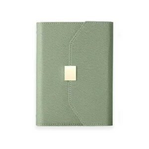 Caderno Diário Retrô Argolado Capa em Couro A6 - Linora