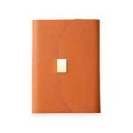 Caderno Diário Retrô Argolado Capa em Couro A6 - Linora