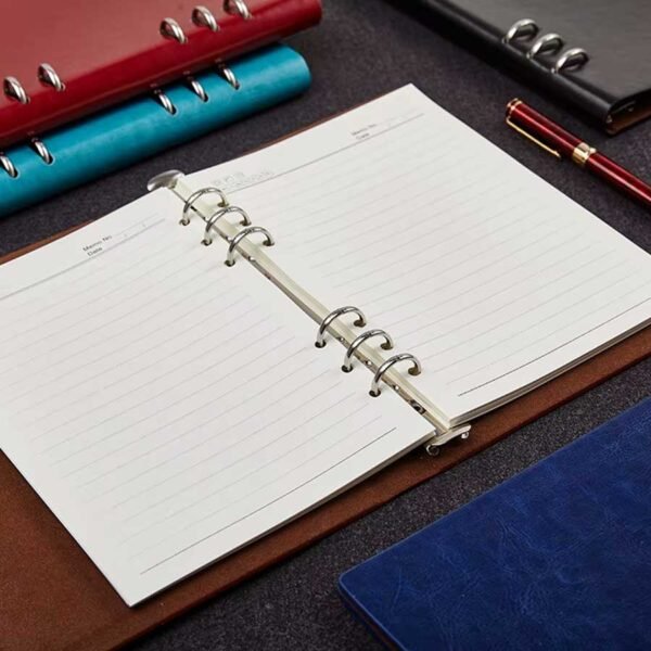 Caderno Argolado Capa em Couro A5 - Linora