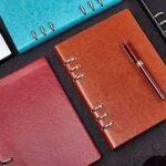 Caderno Argolado Capa em Couro A5 - Linora