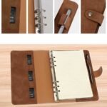 Caderno Fichário Argolado Capa em Couro A5 - Linora