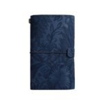 Caderno Diário de Anotações Capa Couro Floral A6