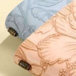 Caderno Diário de Anotações Capa Couro Floral A6 - Linora