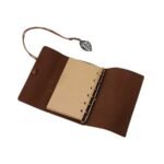 Caderno Pequeno de Anotações Capa Couro Retrô A7 - Linora