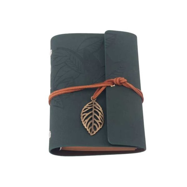 Caderno Pequeno de Anotações Capa Couro Retrô A7 - Linora