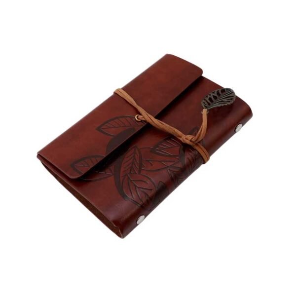 Caderno Pequeno de Anotações Capa Couro Retrô A7 - Linora