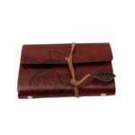 Caderno Pequeno de Anotações Capa Couro Retrô A7 - Linora