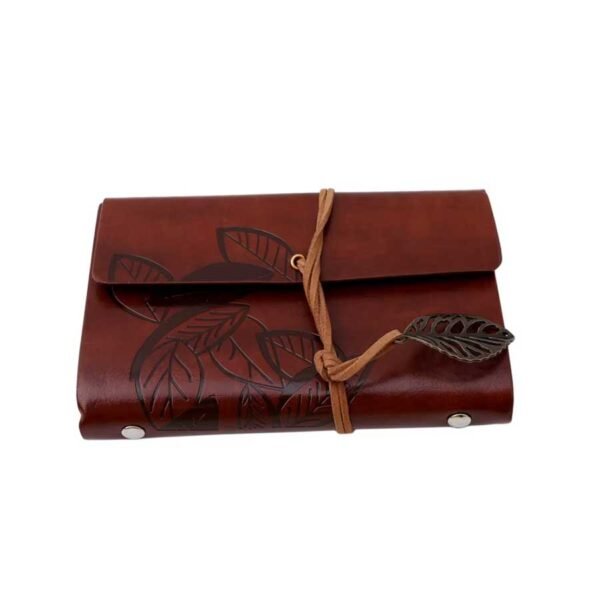 Caderno Pequeno de Anotações Capa Couro Retrô A7 - Linora