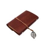 Caderno Pequeno de Anotações Capa Couro Retrô A7 - Linora