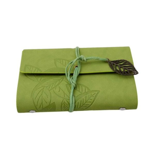 Caderno Pequeno de Anotações Capa Couro Retrô A7 - Linora