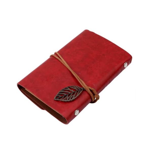 Caderno Pequeno de Anotações Capa Couro Retrô A7 - Linora