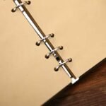 Caderno de Anotações Argolado Capa Couro Retrô Viagem A5 - Linora