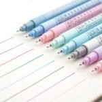 kit de canetas fineliner 0.4mm com 8 cores - Linora