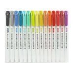 Canetas Marcadoras Ponta Dupla Kit c/ 15 un - Linora