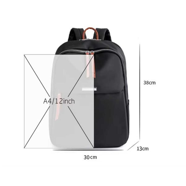 Bolsa Mochila em Nylon Impermeável para Notebook - Linora