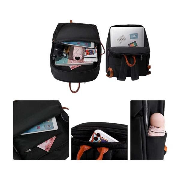 Bolsa Mochila em Nylon Impermeável para Notebook - Linora