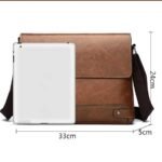 Bolsa de Couro com Alça Retrô para Notebook - Linora