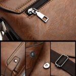 Bolsa de Couro com Alça Retrô para Notebook - Linora