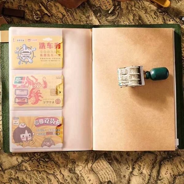 Caderno Diário de Viagem Capa em Couro A5 - Linora