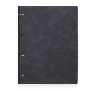 Caderno Argolado Capa em Couro A4