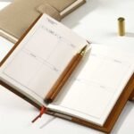 Planner Semanal não Datado Capa em Couro A6 - Linora