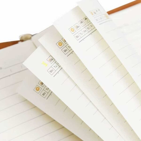 Caderno Argolado Vintage Capa em Couro A5 - Linora