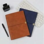 Caderno Argolado Vintage Capa em Couro A5 - Linora