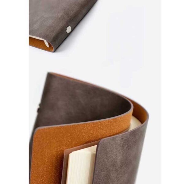 Caderno Argolado Vintage Capa em Couro A5 - Linora