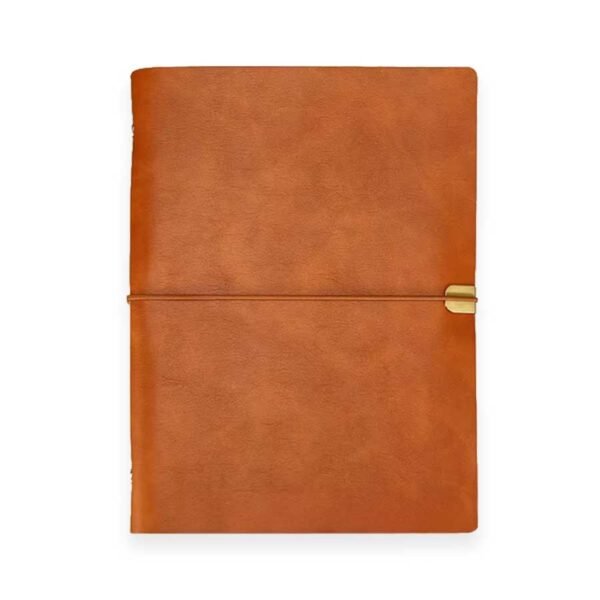 Caderno Argolado Vintage Capa em Couro A5 - Linora