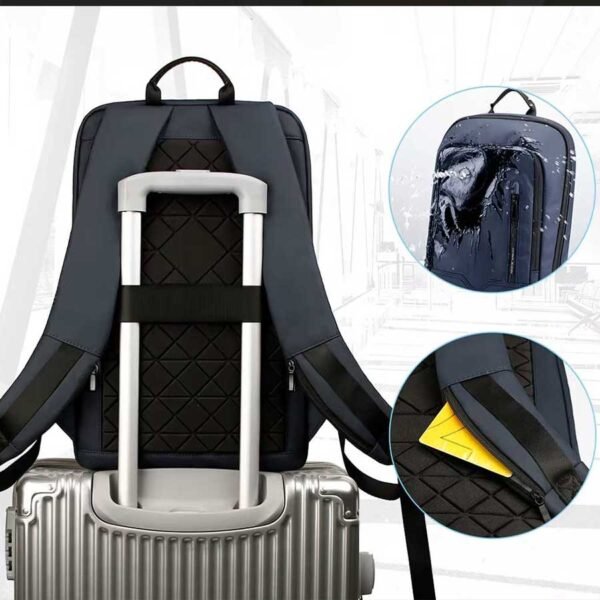 Mochila Slim Impermeável para Notebook 14” com Porta USB - Linora