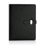 Caderno Fichário A5 Capa em Couro Clip-On - Linora