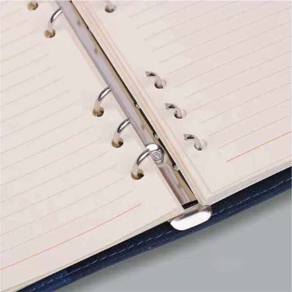 Caderno Fichário A5 Capa em Couro Clip-On - Linora