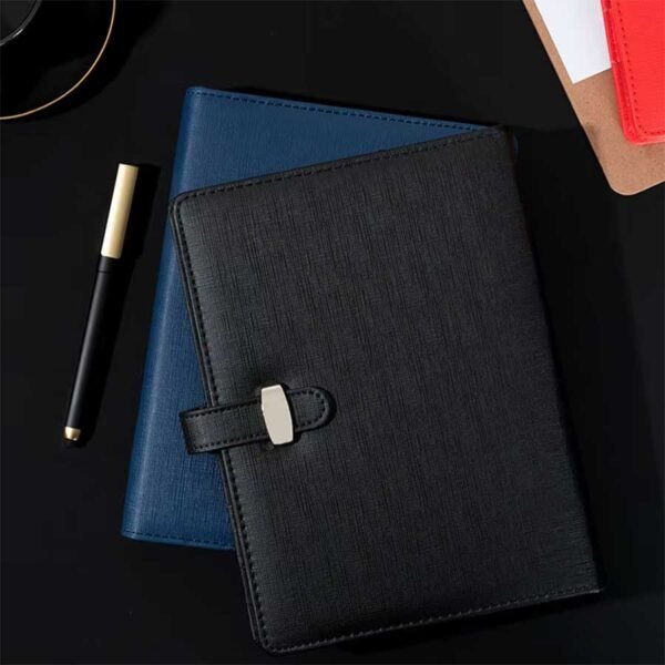 Caderno Fichário A5 Capa em Couro Clip-On - Linora