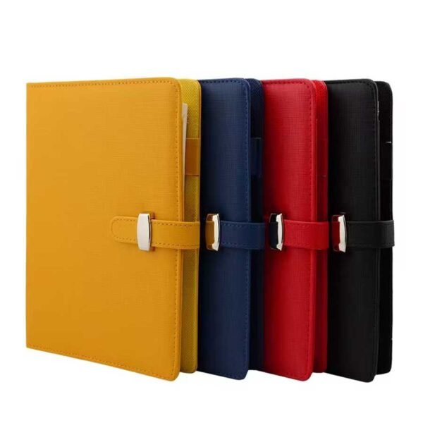 Caderno Fichário A5 Capa em Couro Clip-On - Linora