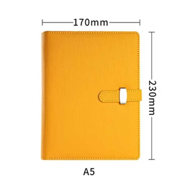 Caderno Fichário A5 Capa em Couro Clip-On - Linora