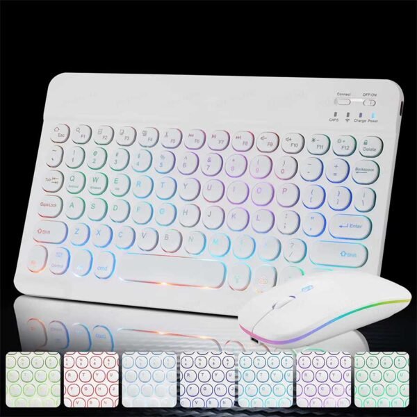 Mini Teclado e Mouse Bluetooth Magic Universal - Linora