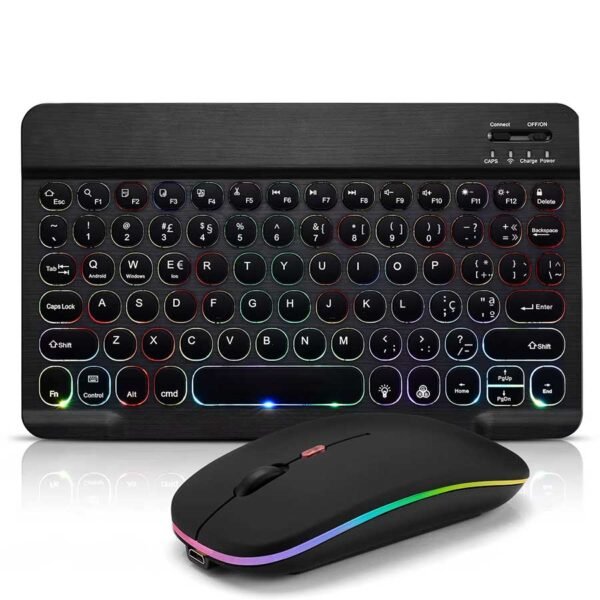 Mini Teclado e Mouse Bluetooth Magic Universal - Linora
