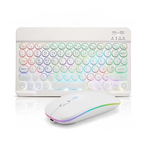 Mini Teclado e Mouse Bluetooth Magic Universal - Linora