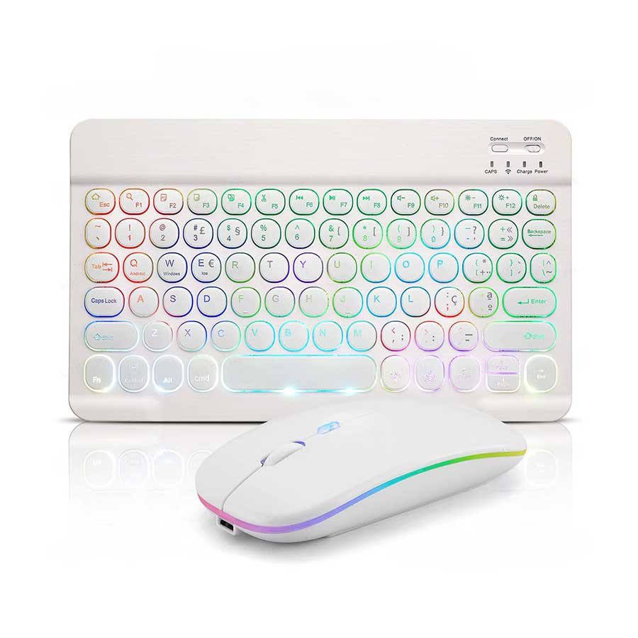 Mini Teclado e Mouse Bluetooth Magic Universal - Linora